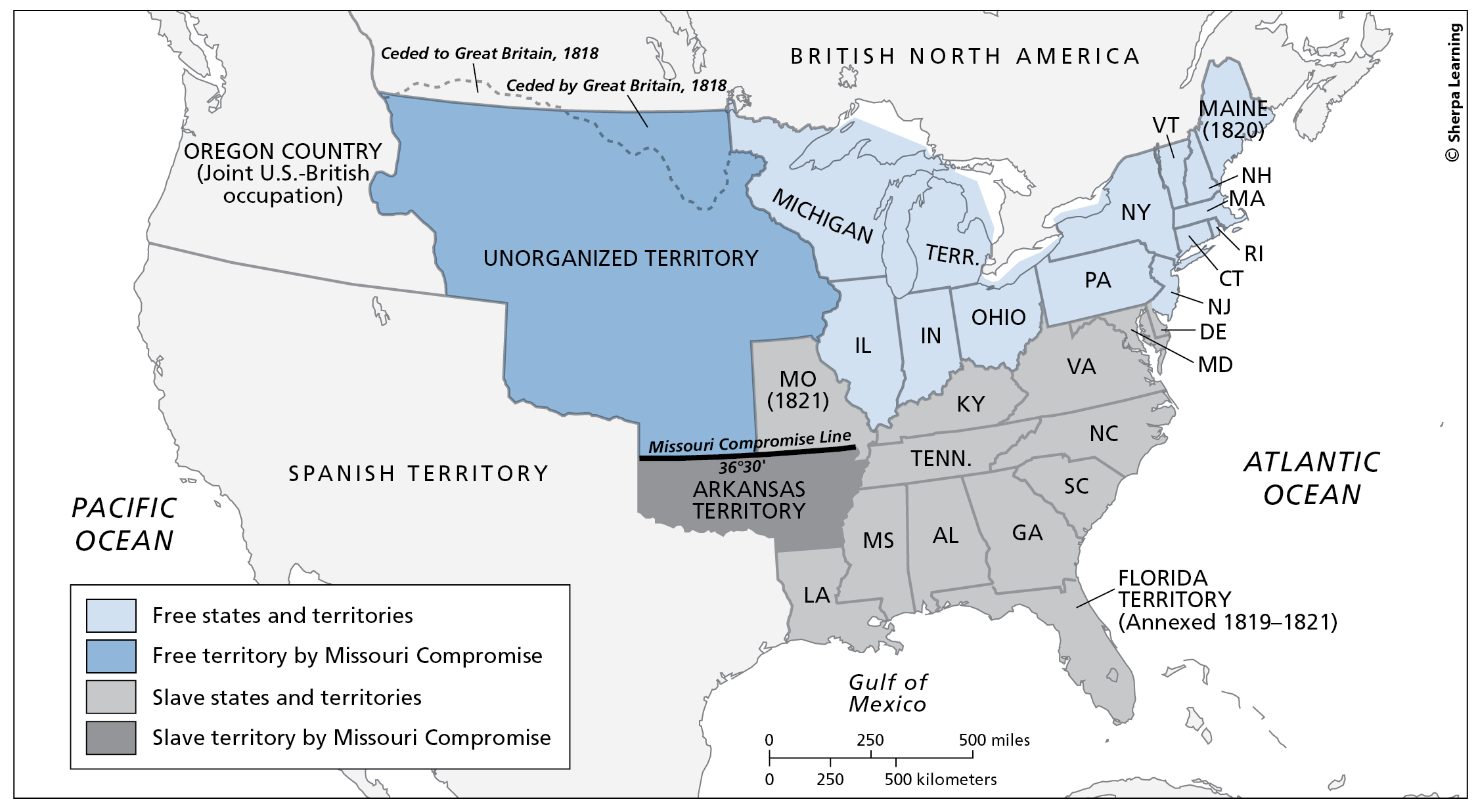 Skillbook Visual Source Exercise #3 - Map: The Missouri Compromise