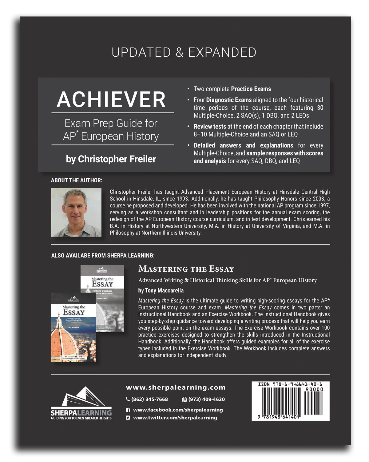 Achiever Back ACHIEVER – Sherpa Learning